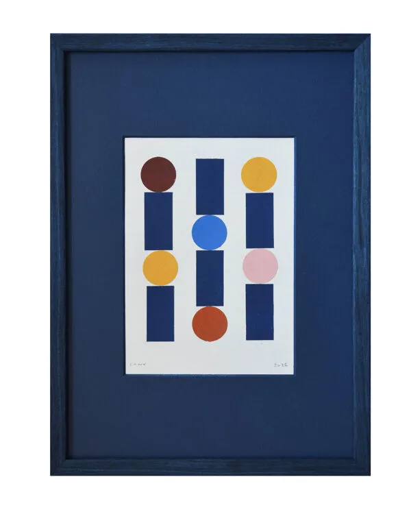 Illustration numéro 2 du produit Collage abstrait sur papier  signée eawy