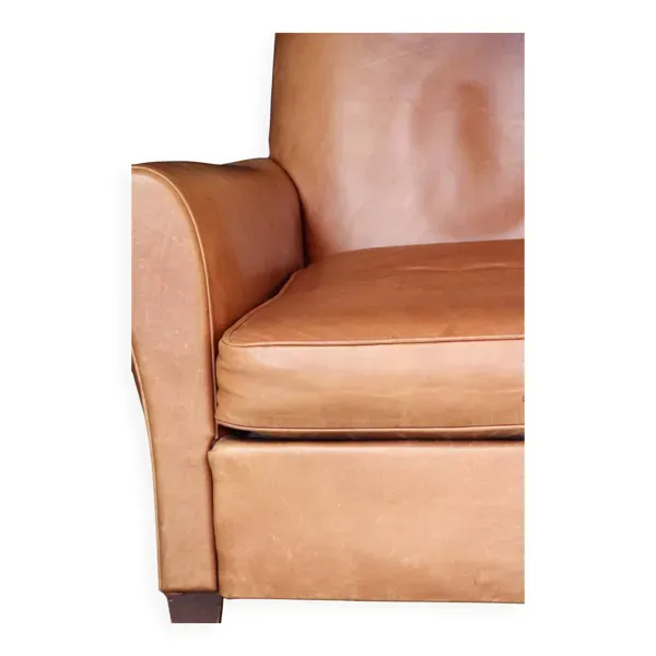 Illustration numéro 2 du produit Fauteuil club en cuir vintage. très bel état.