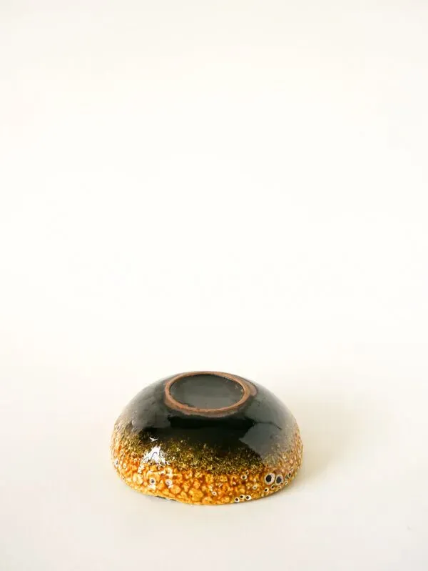 Illustration numéro 2 du produit Vide-poche en céramique Fat Lava, jaune et noir, 1970