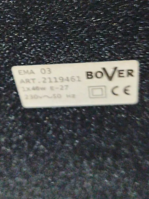 Illustration numéro 2 du produit Paire de lampes de luxe bover modèle ema - cuir & laiton nickelé