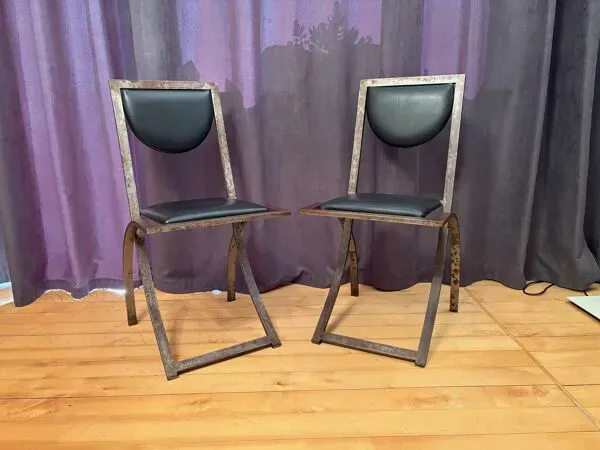 Illustration numéro 2 du produit Pair of Sinus chairs designed by Karl Friedrich Förster, KFF, Germany, 1990