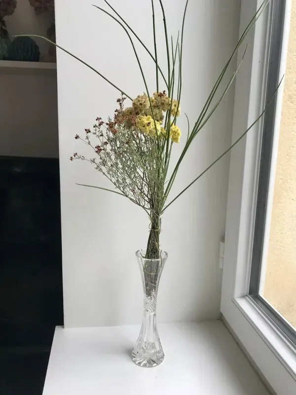 Illustration numéro 2 du produit Vase / soliflore en cristal années 50