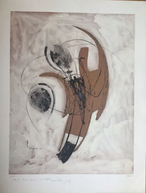 Illustration numéro 2 du produit Lithographie de Josef BANC, composition 1957