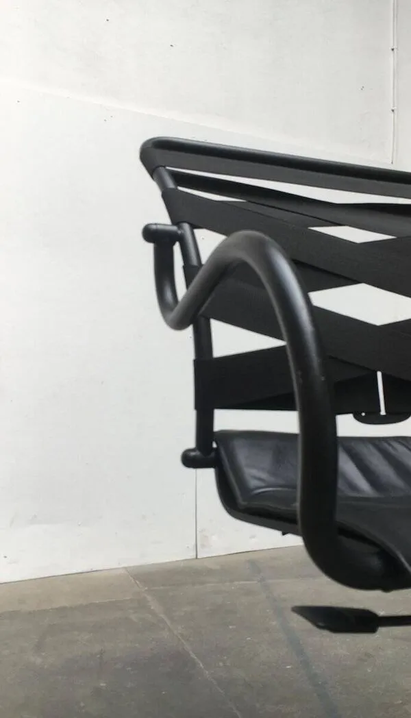 Illustration numéro 2 du produit Fauteuil pivotant vintage Canasta italien par Heron Parigi pour Heron Parigi Design