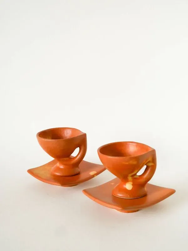 Illustration numéro 2 du produit service à café en grès, Forme Libre, Vallauris, 1970