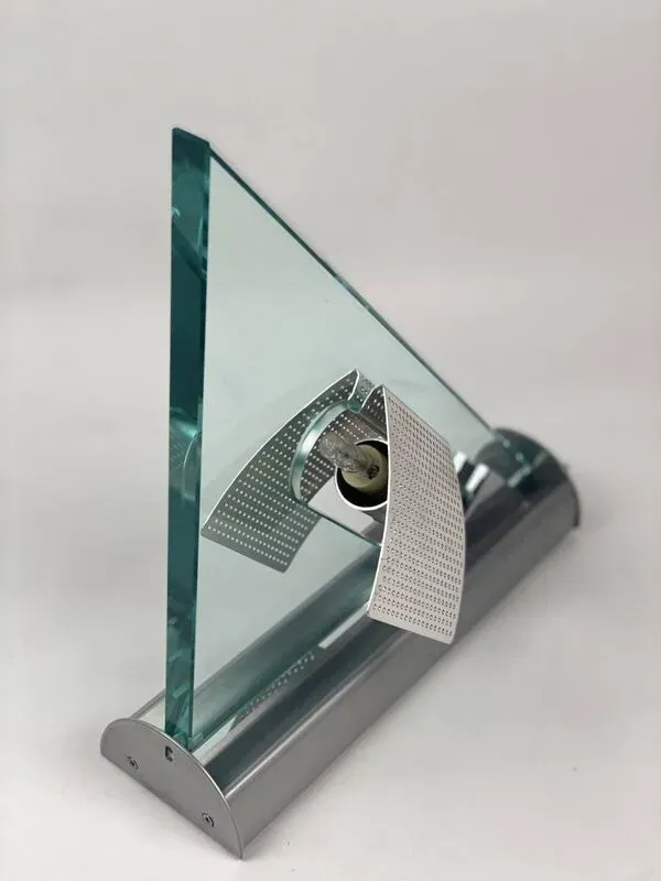 Illustration numéro 2 du produit Paire d'appliques vintage Icaro de Carlo Forcolini pour Artemide en verre et métal 1986