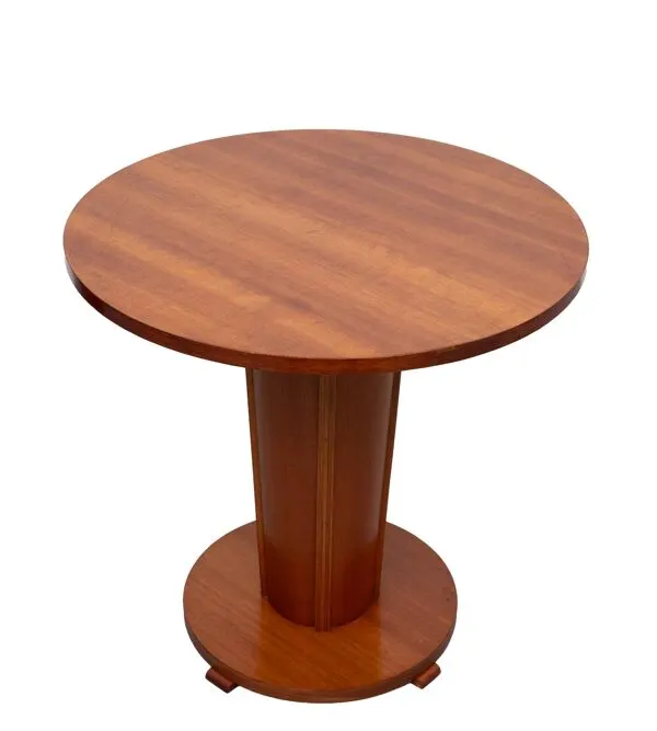 Illustration numéro 2 du produit Superbe table ronde Art Déco de l'école d'Amsterdam des années 1930.