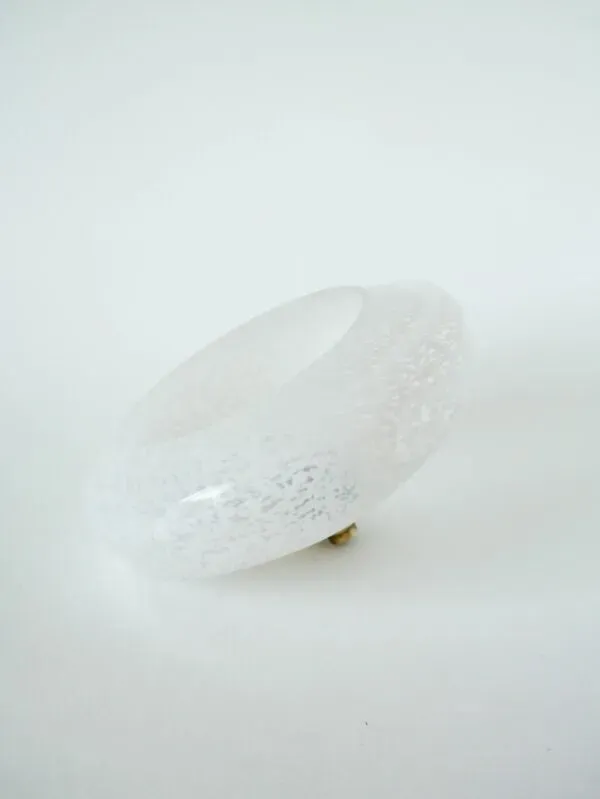 Illustration numéro 2 du produit Suspension en verre de Clichy blanc, 1930