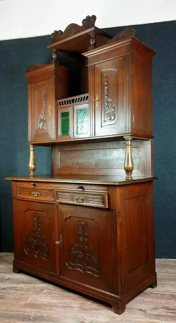 Illustration numéro 2 du produit D'après Majorelle : buffet de forme papillon époque Art Nouveau