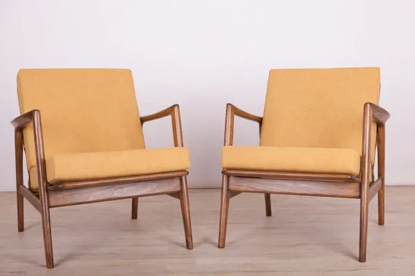 Illustration numéro 2 du produit Paire de fauteuils 300-139 par Swarzędzka Factory, années 1960