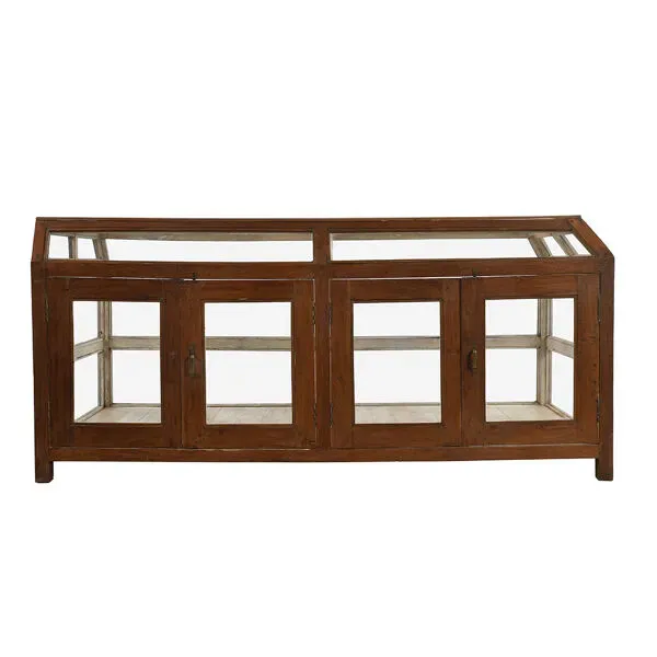 Illustration numéro 2 du produit Vitrine de présentation en bois sur pieds