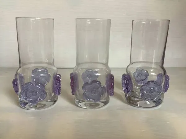 Illustration numéro 2 du produit Trio de vases czech sklo union Crystal glass