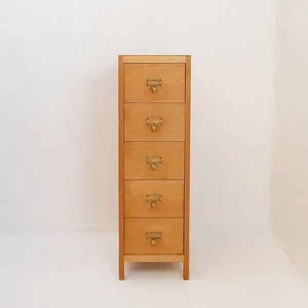 Illustration numéro 2 du produit Classeur industriel vintage à 5 tiroirs