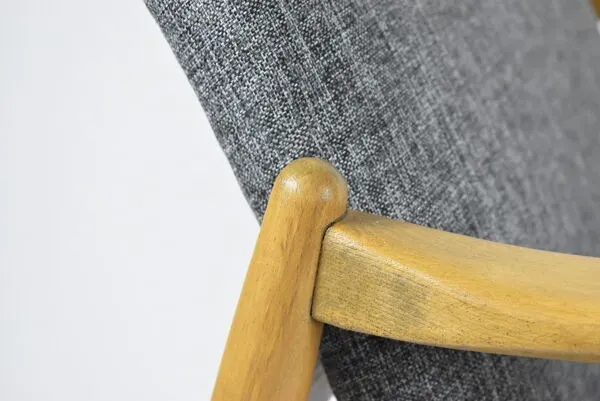 Illustration numéro 2 du produit Fauteuil restauré GFM-64, designer E.Homa, années 1960, gris