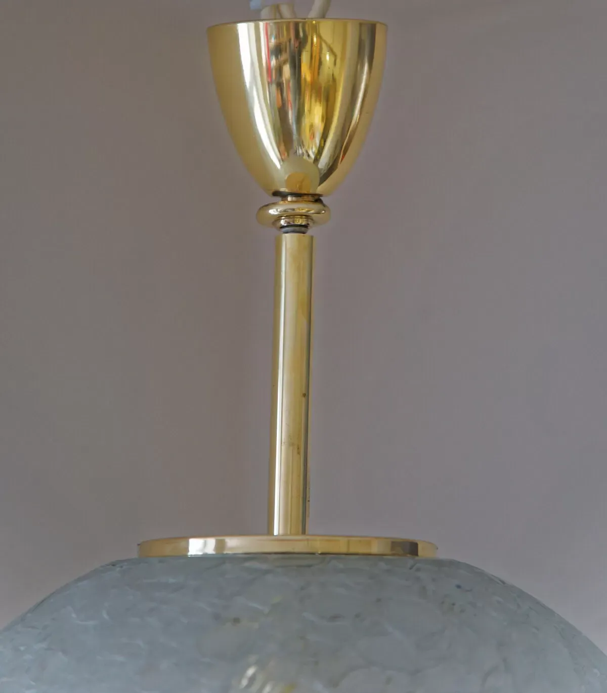 Illustration numéro 2 du produit Large Handblown Glass Pendant from Doria Leuchten, 1960s