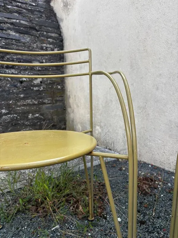 Illustration numéro 2 du produit 3 chaises « lune d'argent » par Pascal Mourgue pour Fermob, 1985