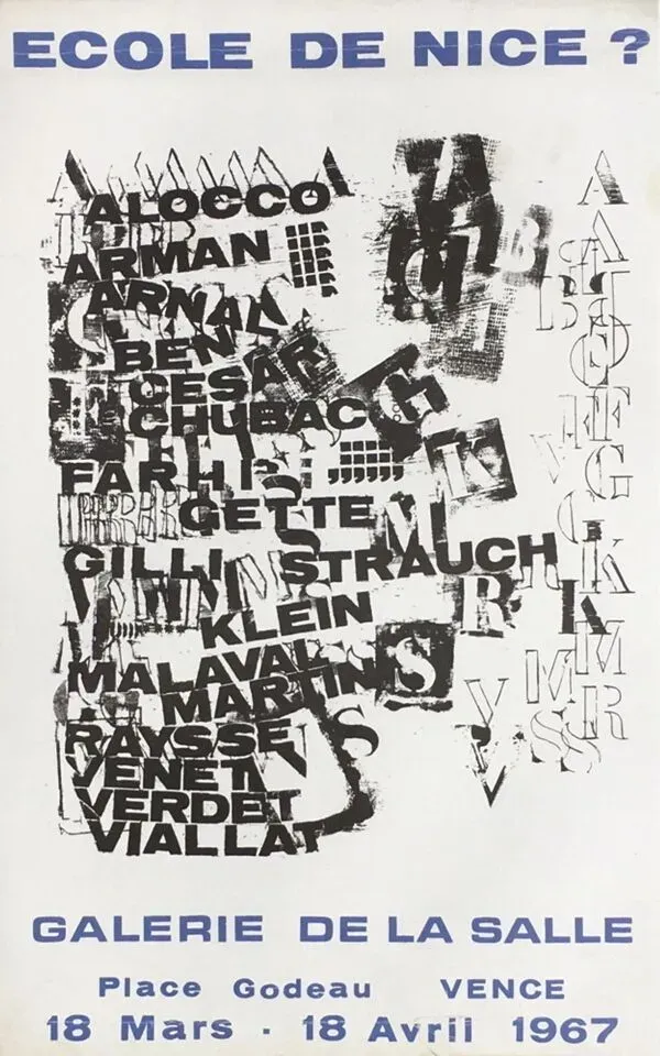 Illustration numéro 2 du produit Affiche sur papier Galerie de la salle 1967