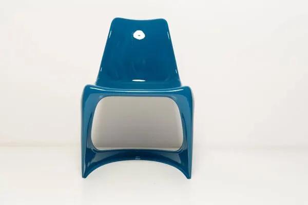 Illustration numéro 2 du produit Chaise Cado bleu mer de milieu du siècle, Steen Østergaard, Europe, années 1960