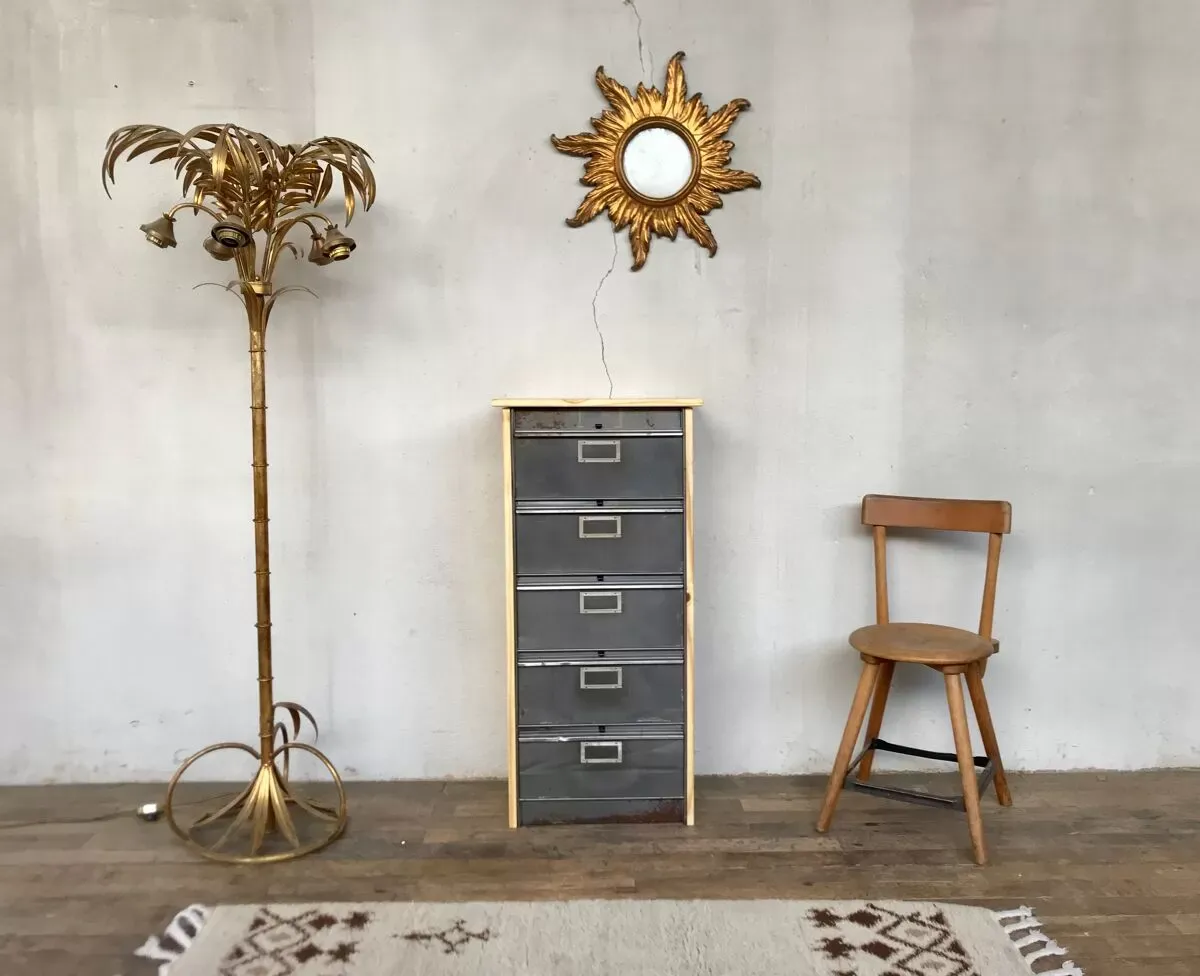 Illustration numéro 2 du produit Meuble à clapet Ronéo industriel 1960