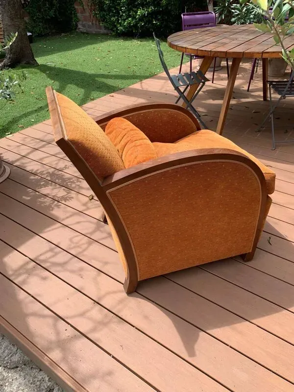 Illustration numéro 2 du produit Paire de fauteuil club art déco