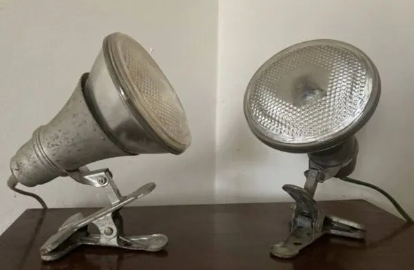 Illustration numéro 2 du produit Paire de lampes industrielles à pince