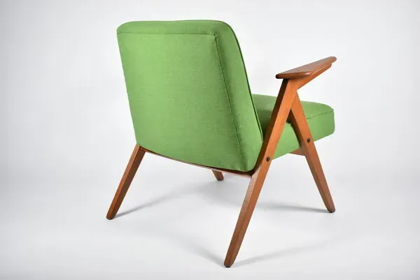 Illustration numéro 2 du produit Fauteuil vintage ''Bunny'' années 1960, vert printemps