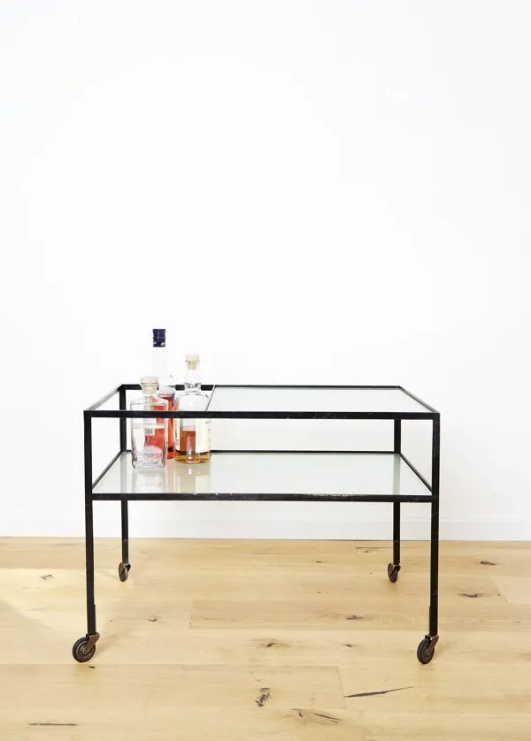 Illustration numéro 2 du produit Bar cart Herbert Hirche for Christian Holzäpfel, 1956