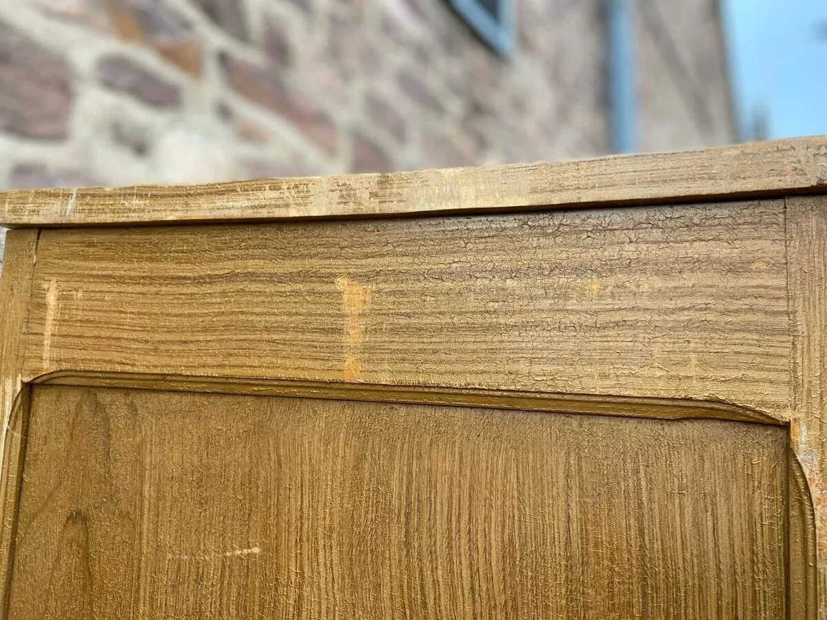 Illustration numéro 2 du produit Armoire Parisienne Placard vestiaire atelier bois Mid-century vintage scandinave 1950