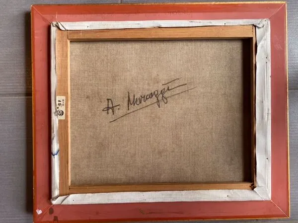 Illustration numéro 2 du produit Tableau ancien, Nature morte aux fleurs sauvages, signé, XX siècle