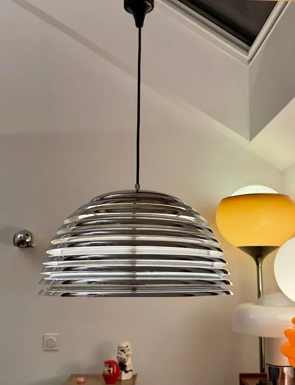 Illustration numéro 2 du produit Kazuo Motozawa, Grande Suspension ''Saturne'', Circa 1972, Lampe Métalli