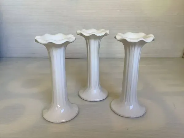 Illustration numéro 2 du produit Trio de bougeoirs fleurs Fereiras Portugal