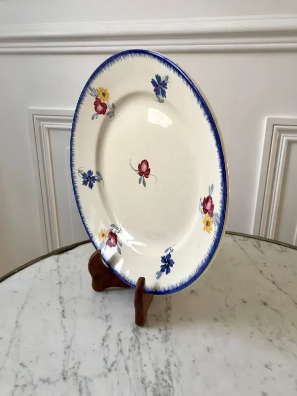 Illustration numéro 2 du produit Plat rond Digoin Sarreguemines modèle ''Mary-Lou'' années 30