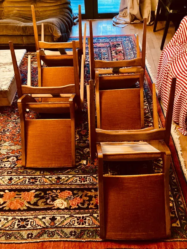 Illustration numéro 2 du produit 4 chaises Maurice Pré