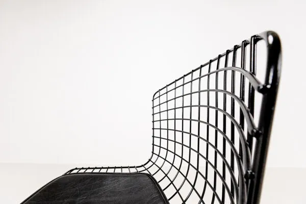 Illustration numéro 2 du produit Ensemble de 4 tabourets de bar par Harry Bertoia pour Knoll, 1980