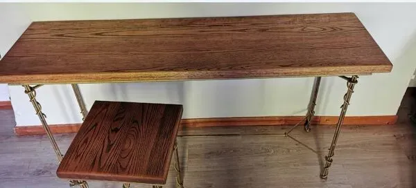 Illustration numéro 2 du produit Console en fer forgé imitation lierre