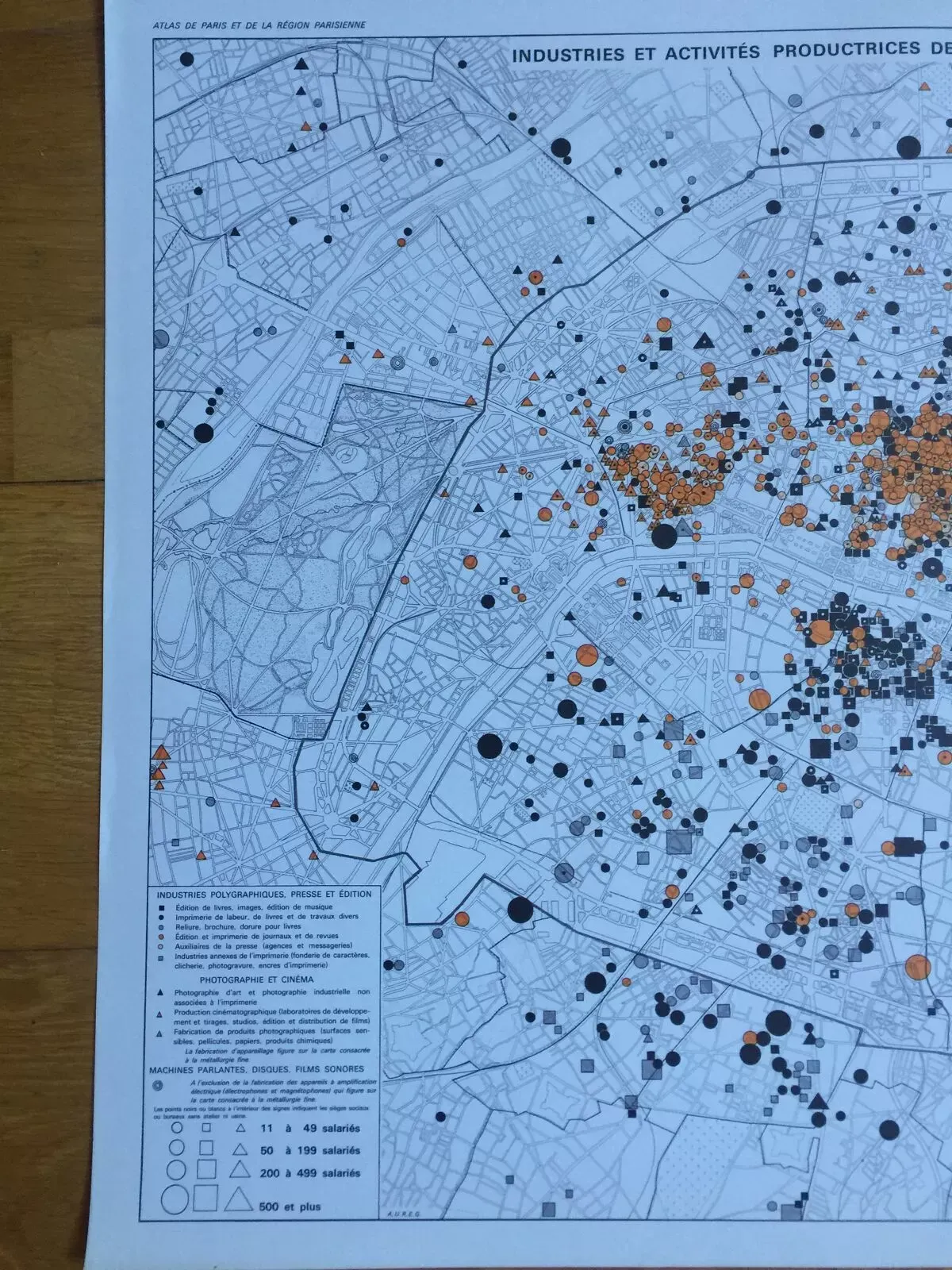 Illustration numéro 2 du produit Plan Paris, 1964