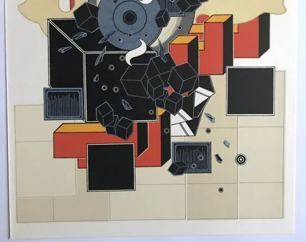 Illustration numéro 2 du produit Lot de 4 lithographies originales d'Alain Le Yaouanck 1978. Les 4 élements