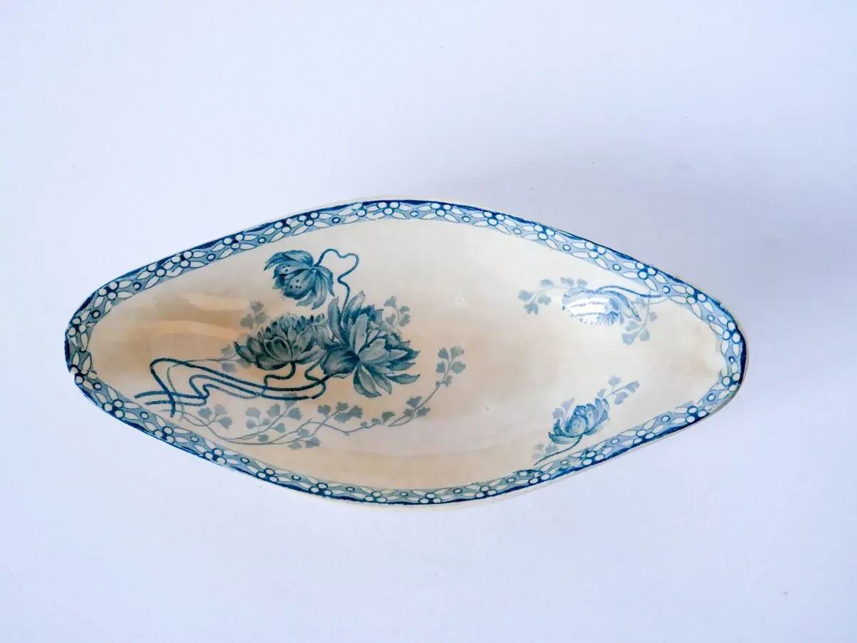 Illustration numéro 2 du produit Ravier en Terre de Fer Digoin Sarreguemines modèle Royat fin XIXème