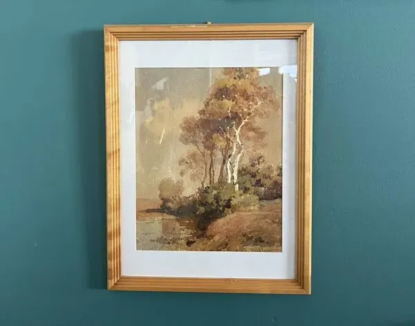 Illustration numéro 2 du produit Aquarelle paysage fin XIXème, Bakhuijzen van de sande