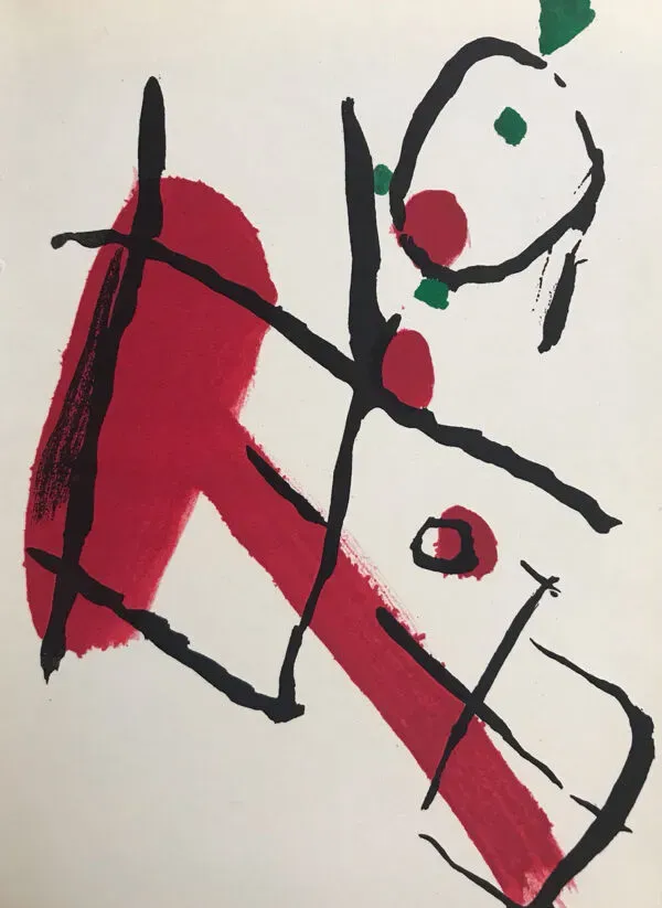 Illustration numéro 2 du produit Pierre tal coat.composition,1966.lithographie originale