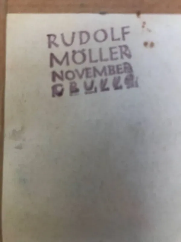 Illustration numéro 2 du produit Rudolf möller 1881-1967.les maisons,1930.gouache.sbd.30x40.cadre