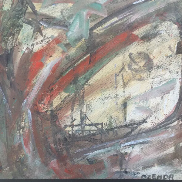 Illustration numéro 2 du produit Composition à la gouache et aquarelle de François OZENDA,1923-1976