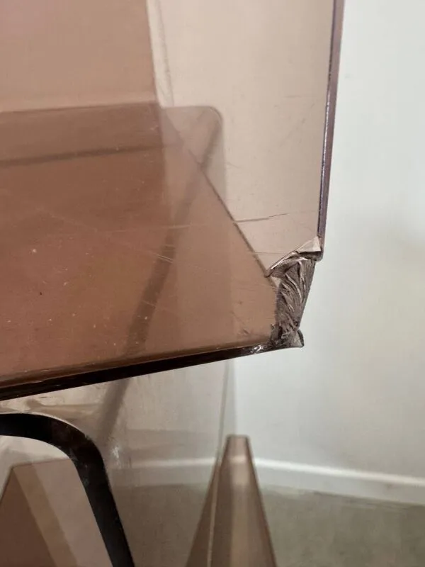 Illustration numéro 2 du produit Ensemble de 5 casiers en Plexiglas fumé