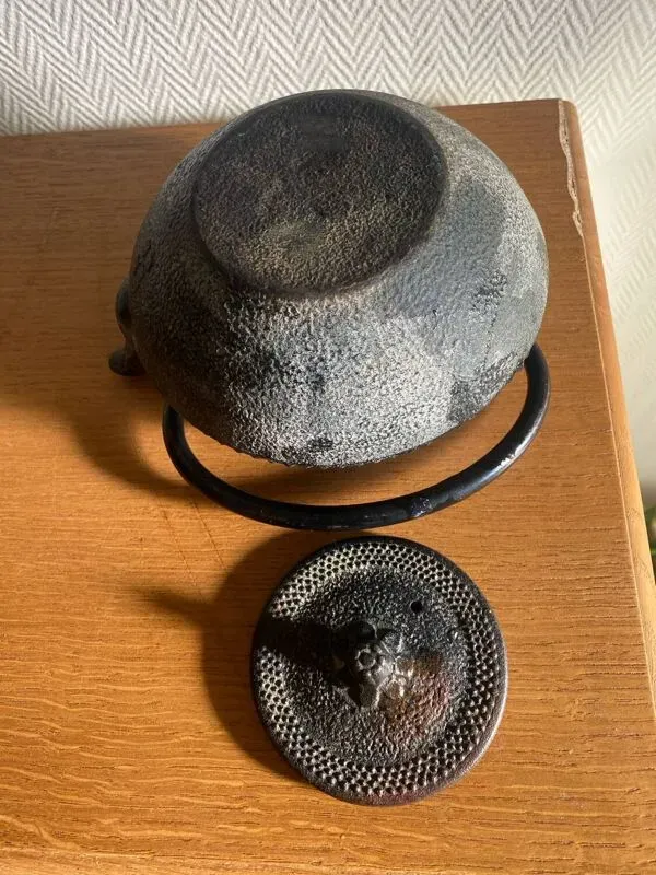 Illustration numéro 2 du produit Theiere japonaise en fonte signée