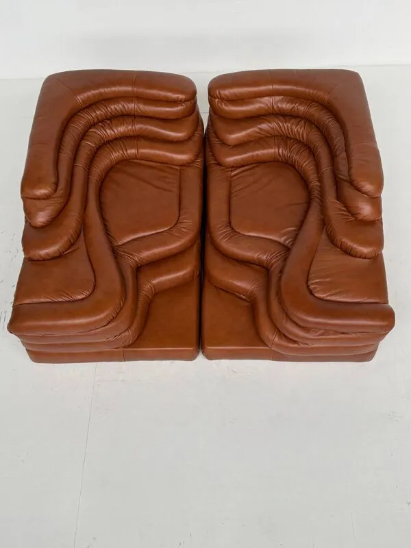 Illustration numéro 2 du produit 4-delige set de sede terrazza ds1025 by ubald klug in cognac leder