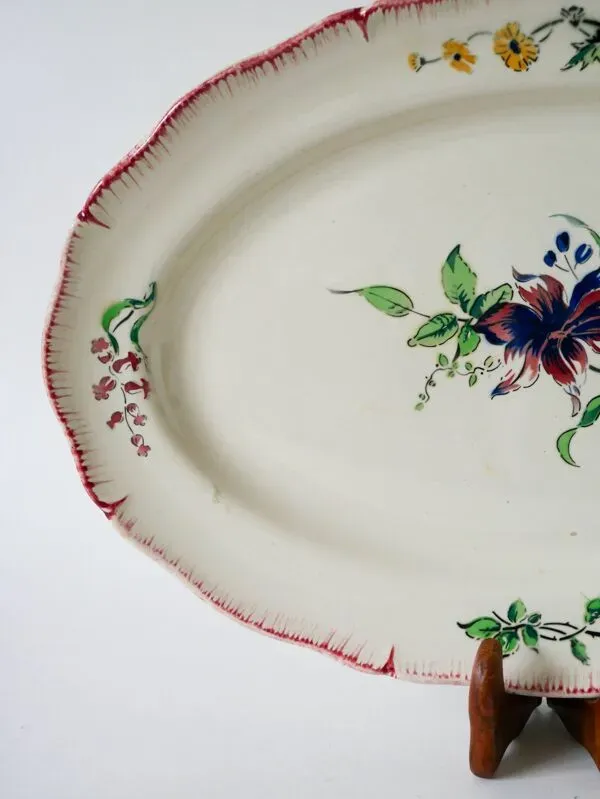 Illustration numéro 2 du produit Plat ovale Montereau HBCM, 1960