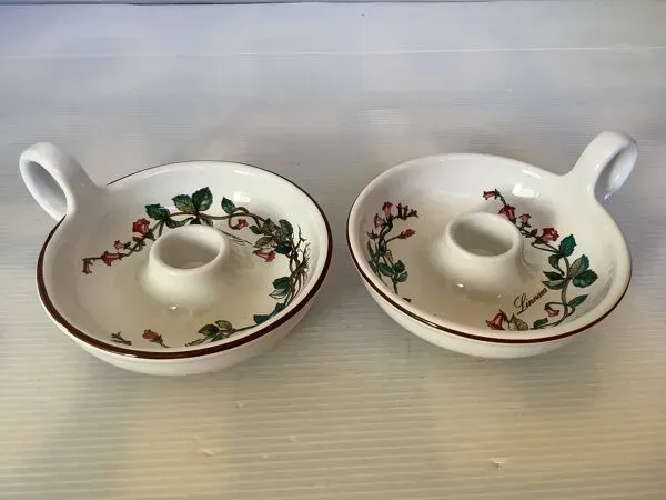 Illustration numéro 2 du produit Paire de bougeoirs fleurs botanica villeroy et boch