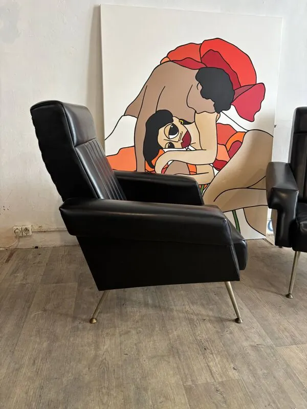 Illustration numéro 2 du produit Paire de fauteuils, années 1950-60