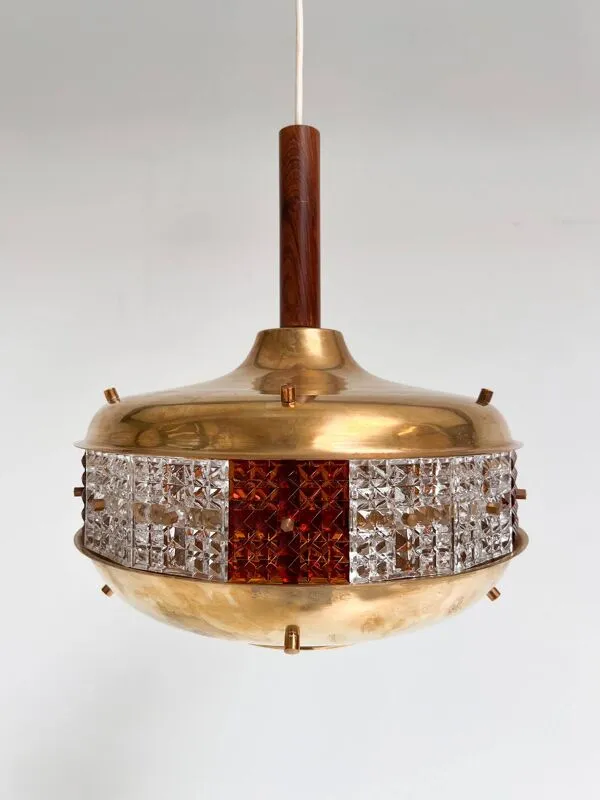 Illustration numéro 2 du produit Lampe de plafond Space Age par Örsjö Industri, années 1960.