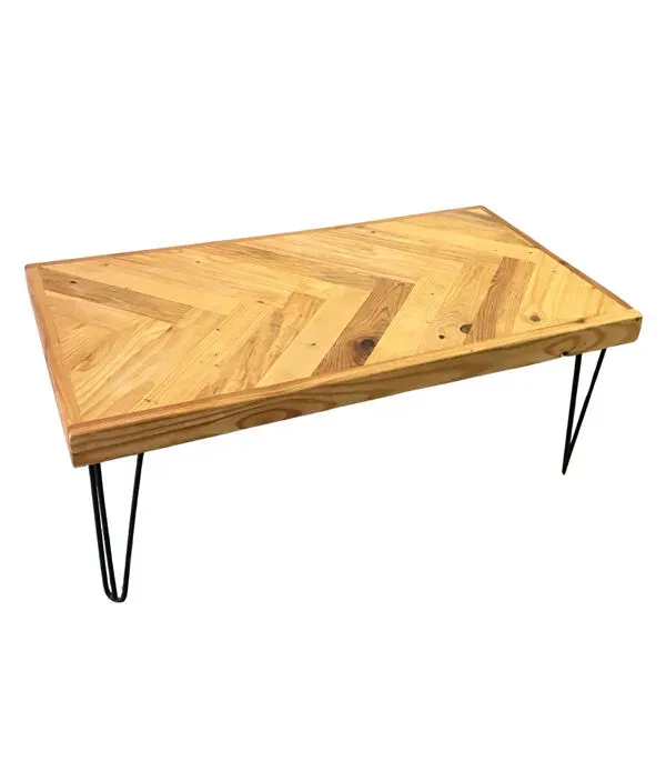 Illustration numéro 2 du produit Table basse artisanale design industriel